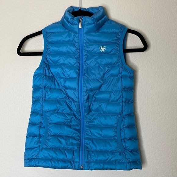 Ariat Other - Ariat down vest kids medium blue ideal down warm VGUC